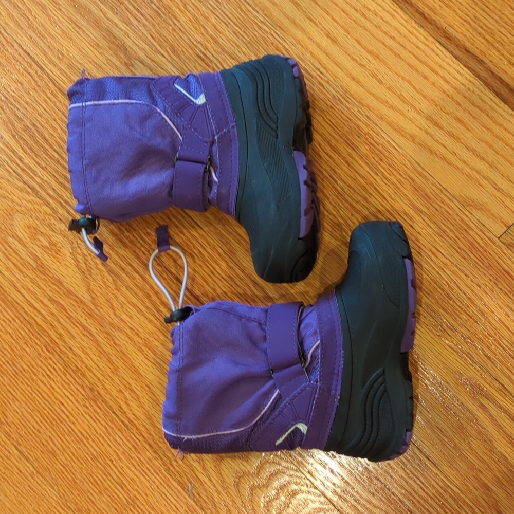 Kamik Insulated Waterproof Winter Snow Boots, Purple & Black